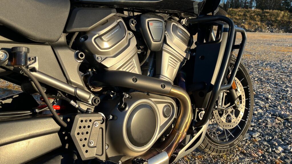 Detaljer-av-motoren til Harley-Davidson